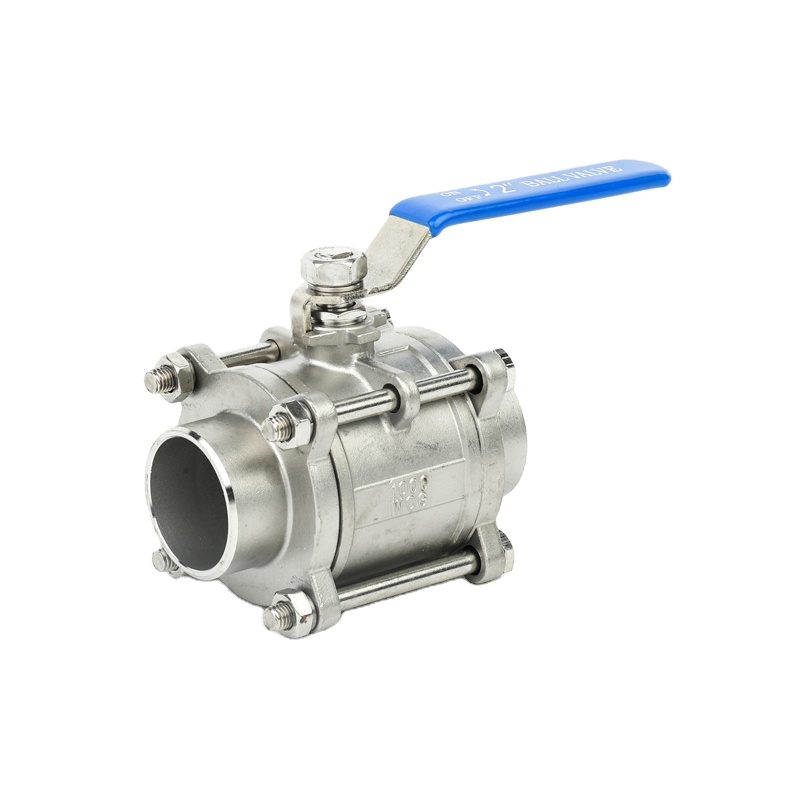 Butt Welding Tripartite PN25 304 Floating CF8 Ball Valve
