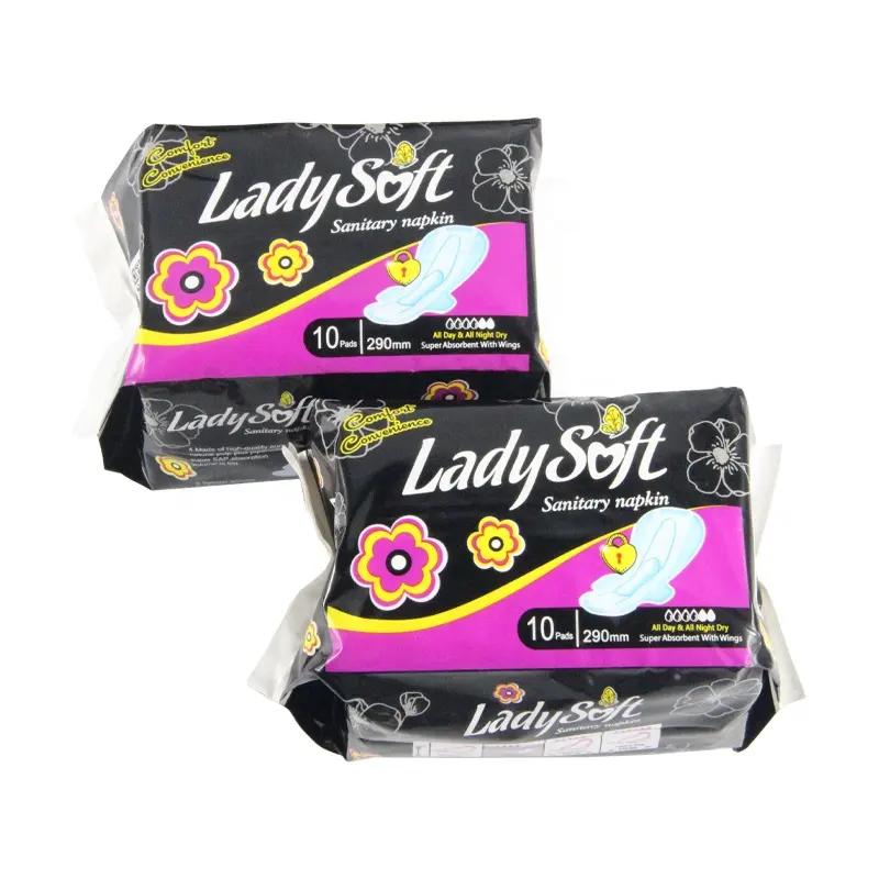 Wholesaler private label custom ladies feminine comfortable sanitary pads