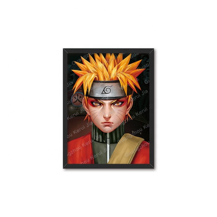 Оптовая продажа, экологичный DBZ Narutos Marvel Messi Ronaldo, Ужасный фильм с 3D-наклоном, линзовидные аниме-постеры, рамки для рекламы