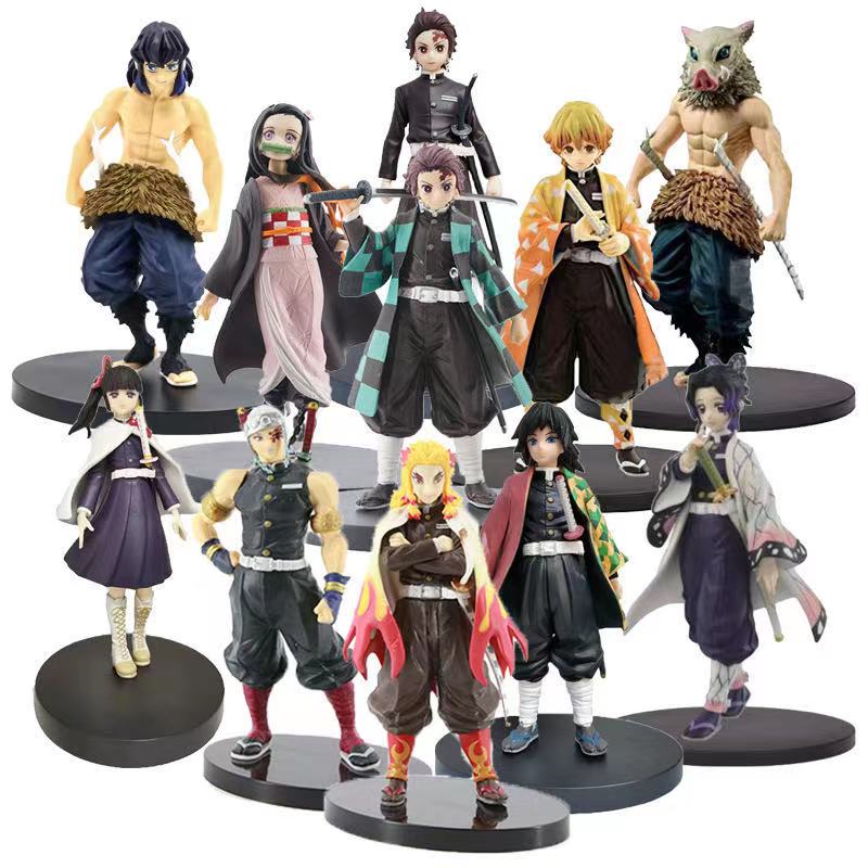 Amazon Hot Sale Kimetsu No Yaiba Anime Characters Demon Slayer PVC Action Figure Model Toy Kamado Nezuko Kamado Tanjirou