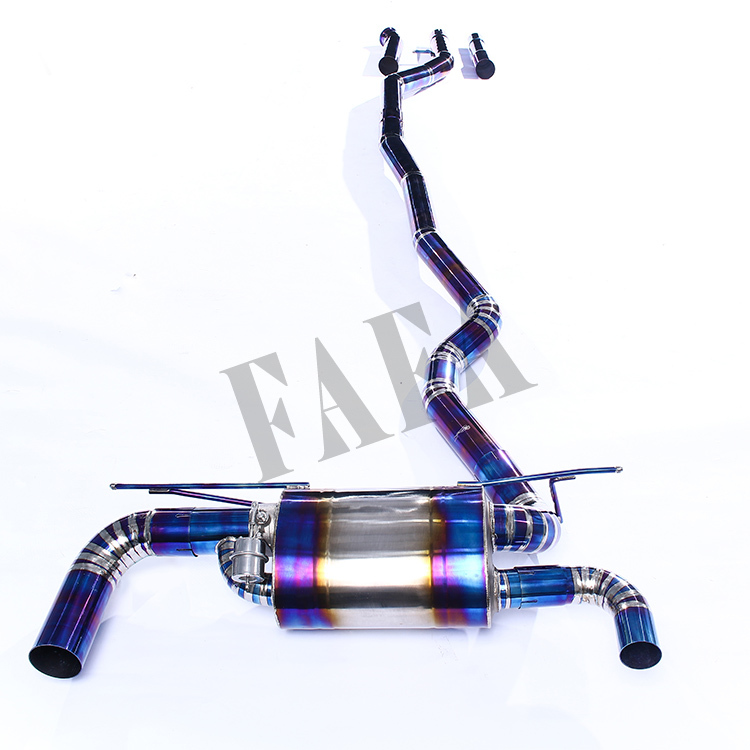 For BMW 3 Series F30 2.0T 2013-2019 Titanium Exhaust System Upper Rear Electric Valve Muffler High Performance Exhaust Pipe