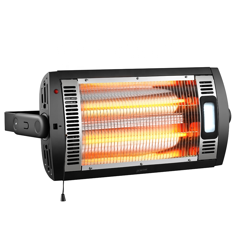 Quartz tube outdoor infrared heater 1500W wall mounted