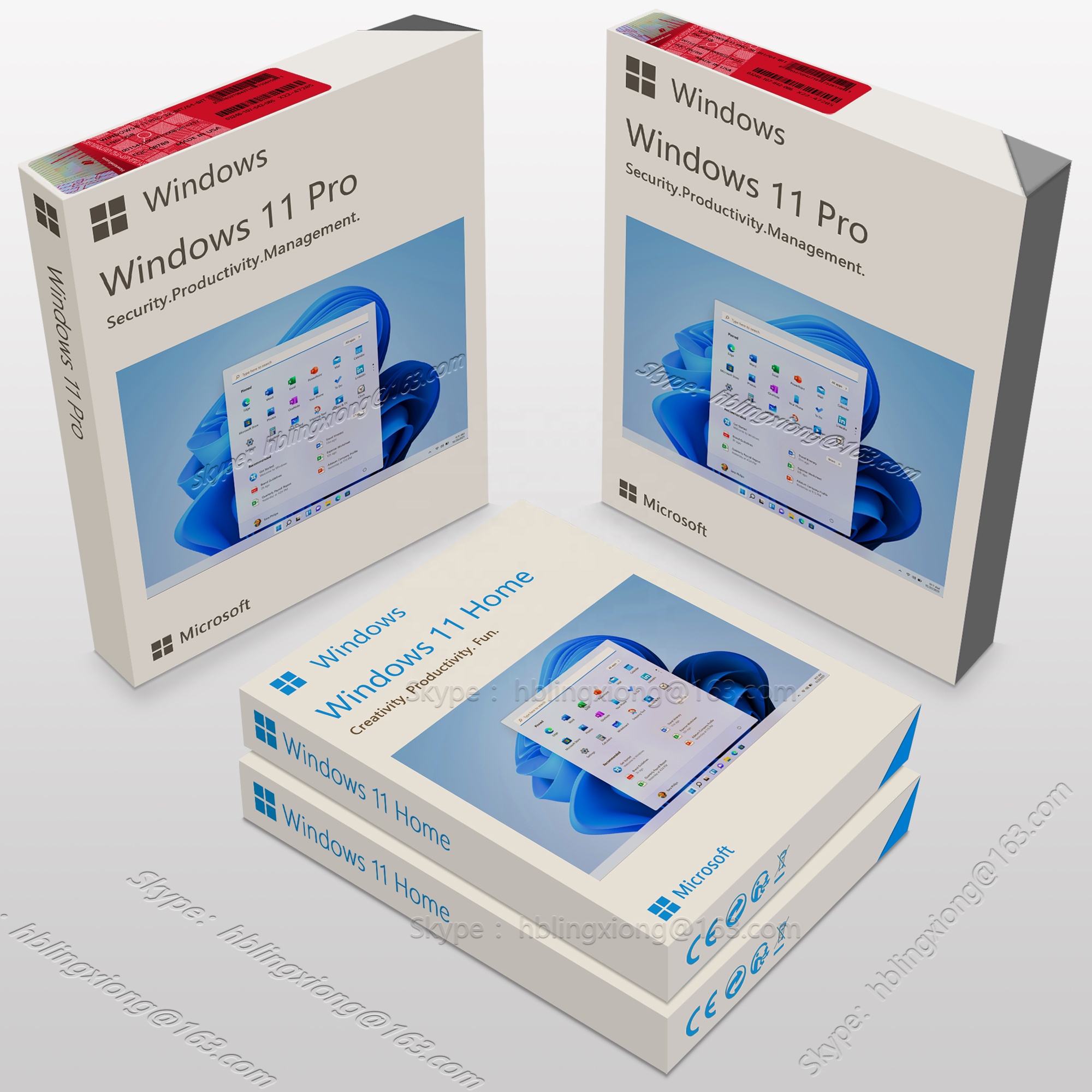 Windows 11 Pro USB ключ стикер Розничная коробка OEM цифровой Windows 11 Профессиональный Домашний пакет глобальная онлайн Активация FPP 64 бит