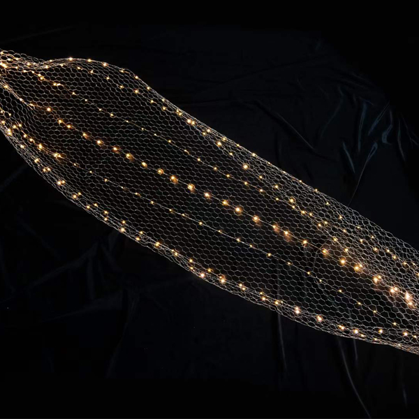 Wave Ceiling Beaded LED curtain for Party Wedding Decoration