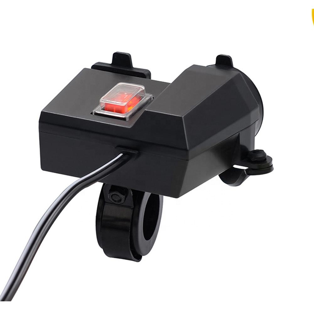 Мотоцикл dual USB изменение автомобильное зарядное устройство мобильный телефон автомобильное зарядное устройство Открытый водонепроницаемый с выключателем