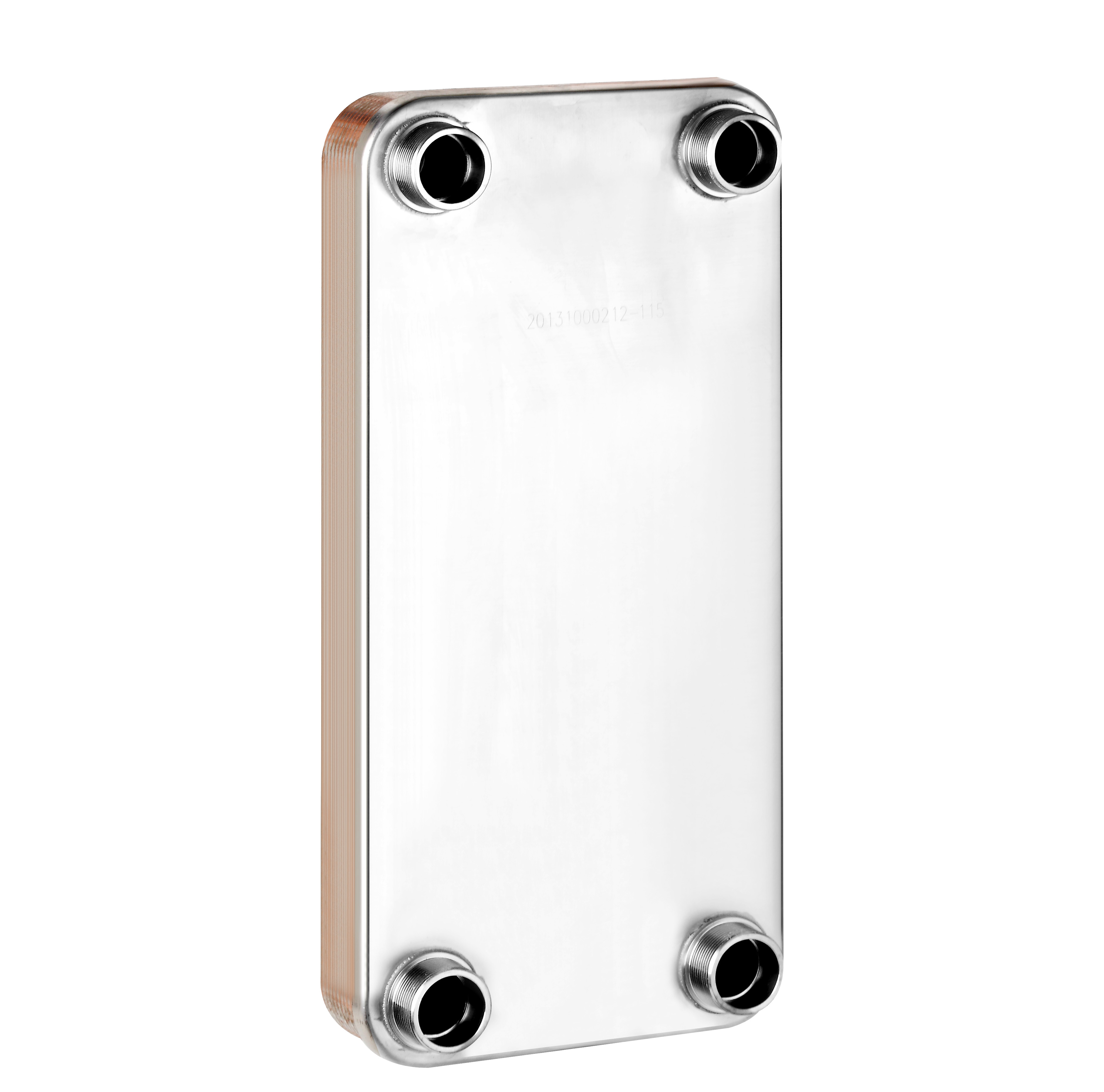 brazed heat exchanger in heat exchanger