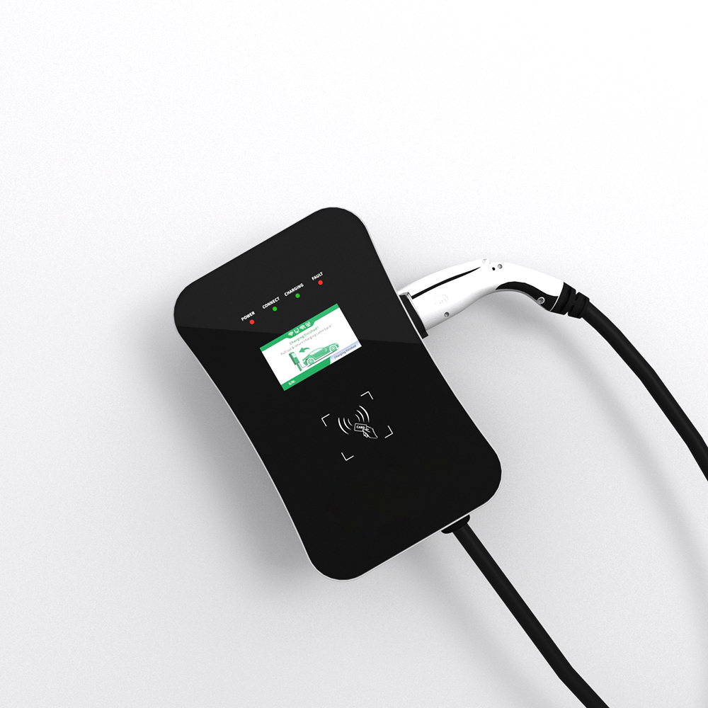 240V 380V ev charger wallbox station home use ev quick charging station with mounting pole