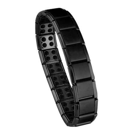 New Stainless Steel Black Germanium Magnetic Chain Link Bracelet for Women Men Health Care Energy Jewelry Bracelet