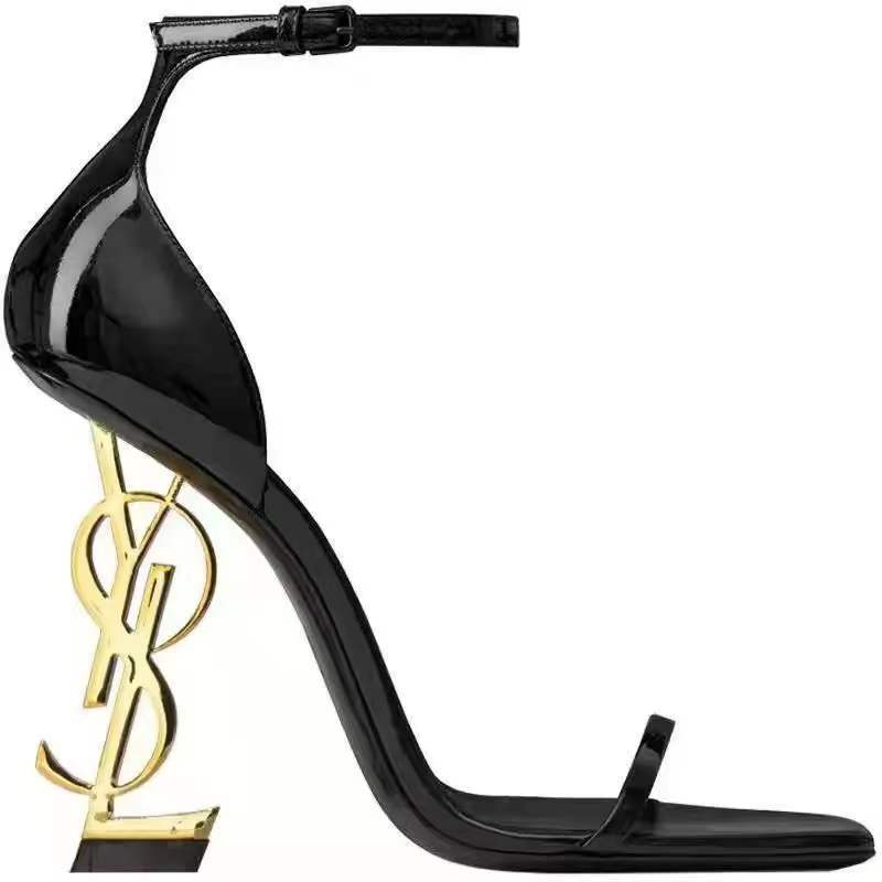 2024 Factory Direct Selling Luxury Designer High Heels Sandals Real Leather Summer Fashion Wedding Women Sexy Shoes