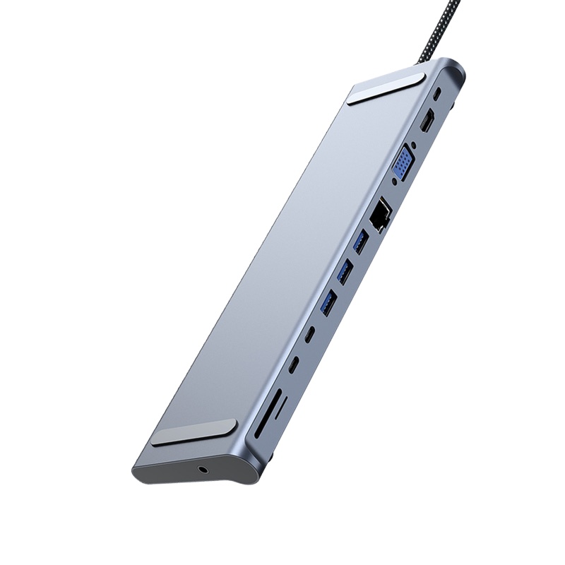USB-концентратор 12 в 1, 60 Вт, PD, USB 3,0