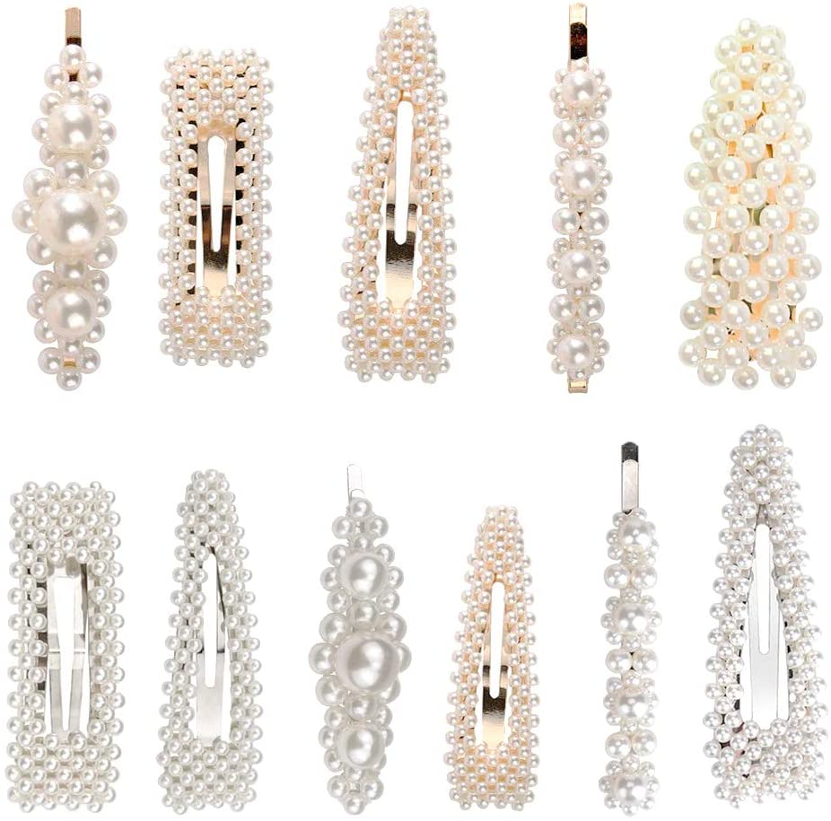 New Arrvial Hair Clips Hair Clips for Women Girls Hairpins Headwear for Birthday Valentines Day Gifts Pearl Hair Clips