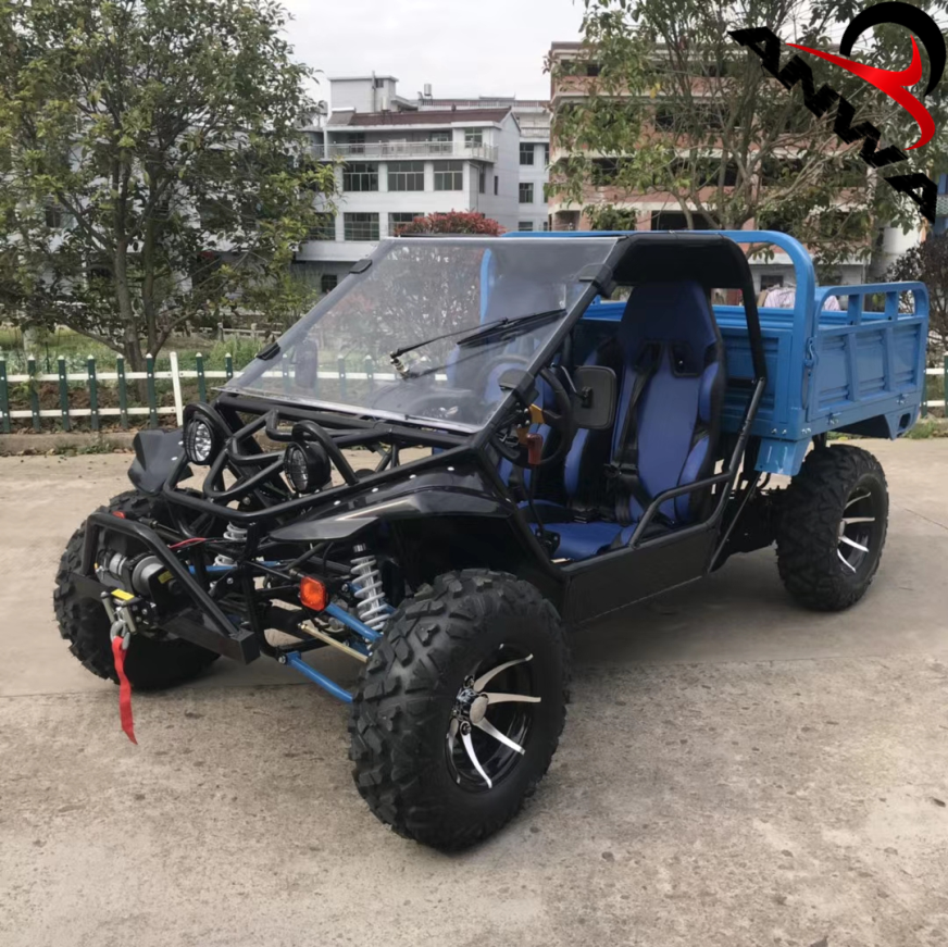 Взрослый мотовездеход 4x4 сельскохозяйственный 250 куб. См 350 куб. См грузовой мотовездеход с прицепом