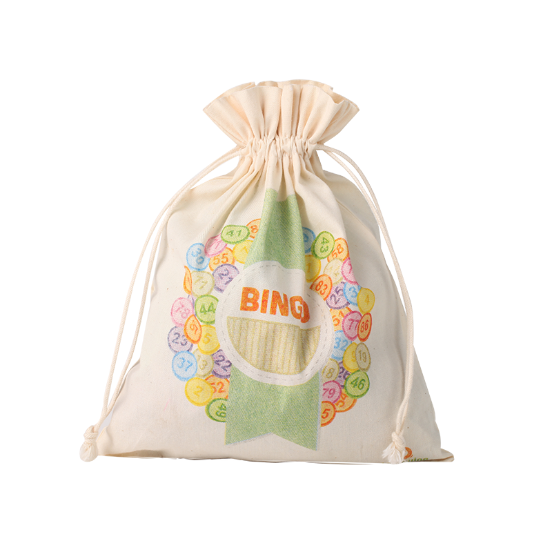 High End Logo Printed Drawstring Cotton Cosmetic Bag Luxury Cotton Gift Cosmetic Pouch/luxury dustbags/dust covers for handbags