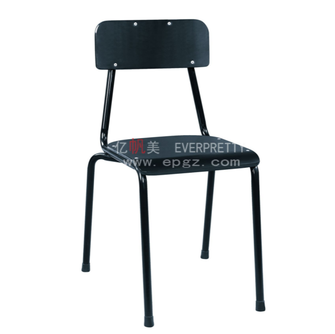 EVERPRETTY Manufacturer School Classroom Furniture Single Wooden Student Chair with Metal Legs for Kids Used