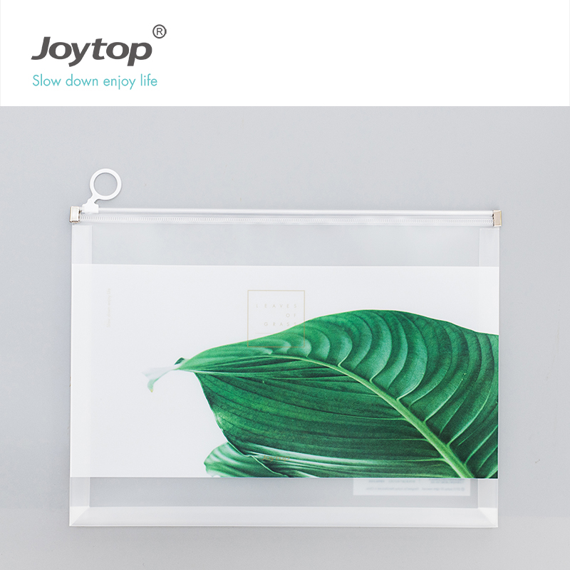 Joytop листья травы PP файл папка A4 файл Органайзер завод дизайн сумка с молнией 6393