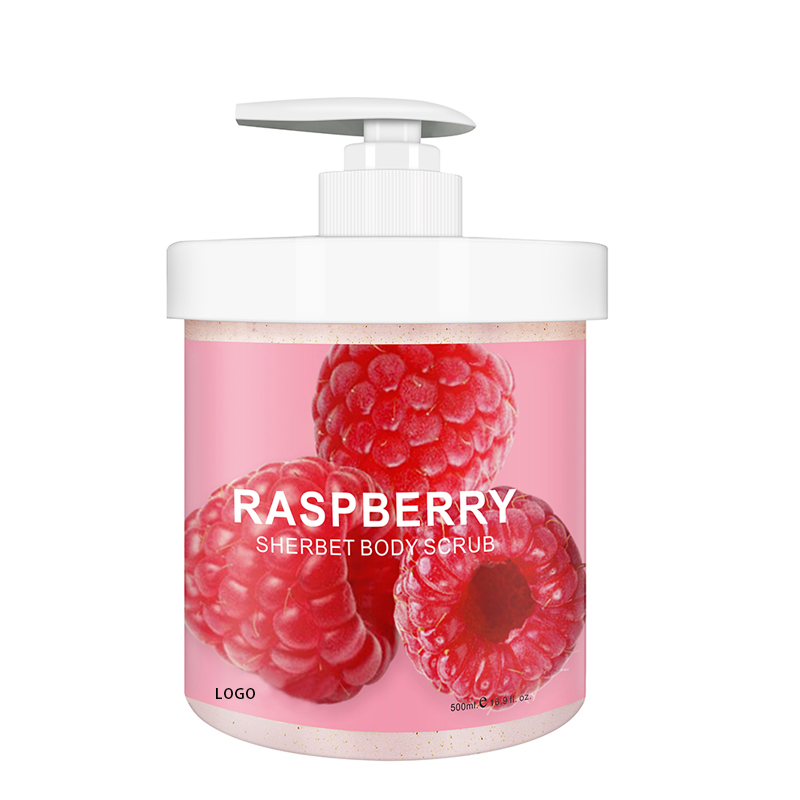 Raspberry sherbet скраб для тела 500 мл с минеральной солью глубокое очищение пор отшелушивающий