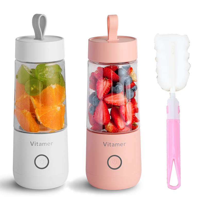 RK-W21Juicer блендер, Миксер для сока свежего приготовления, 350 мл, перезаряжаемый портативный Блендер с витамином, бутылка для сока 2000 мАч