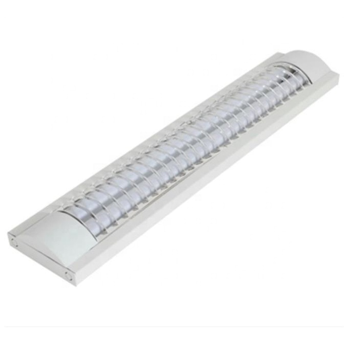 2Ft 4Ft 5Ft Recessed T5 T8 Double Batten Light Fitting Front Grille Reflector Cover 5 Feet Fixture Light With grid cover