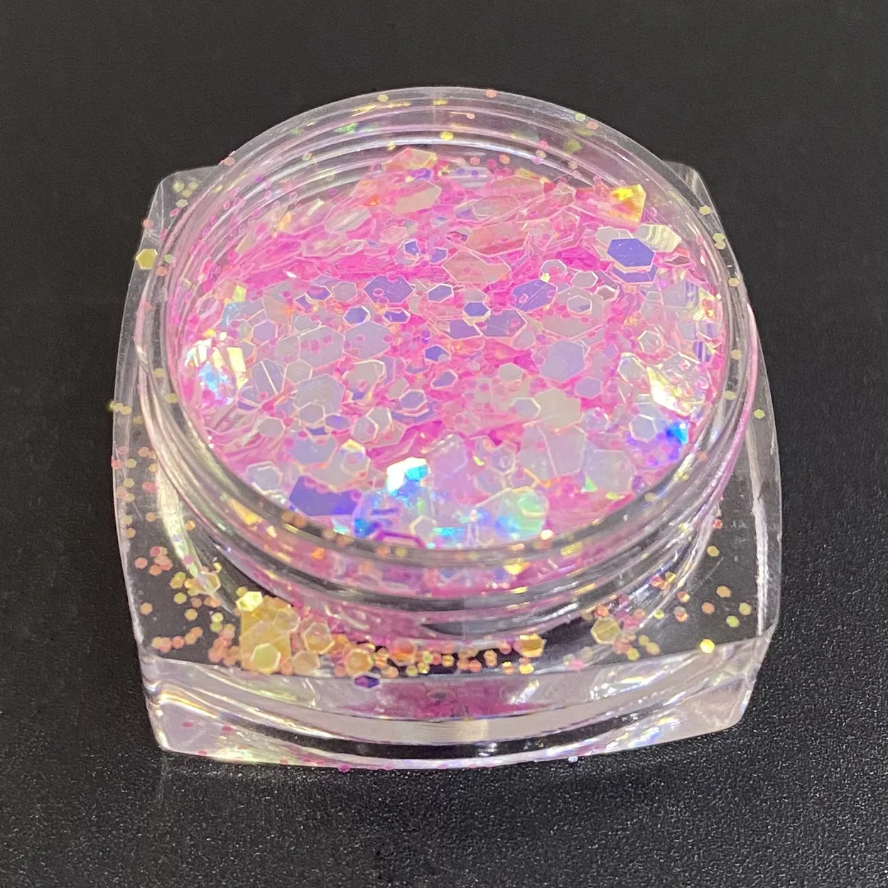 Wholesale Bulk New Design Loose Iridescence Chunky Mixed Glitter Powder For Nail Art Decoration