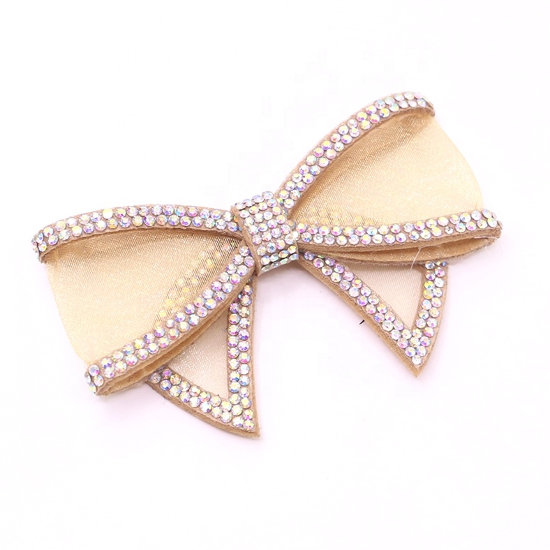 Fashion bow shoe accessories, rhinestone bow accessories
