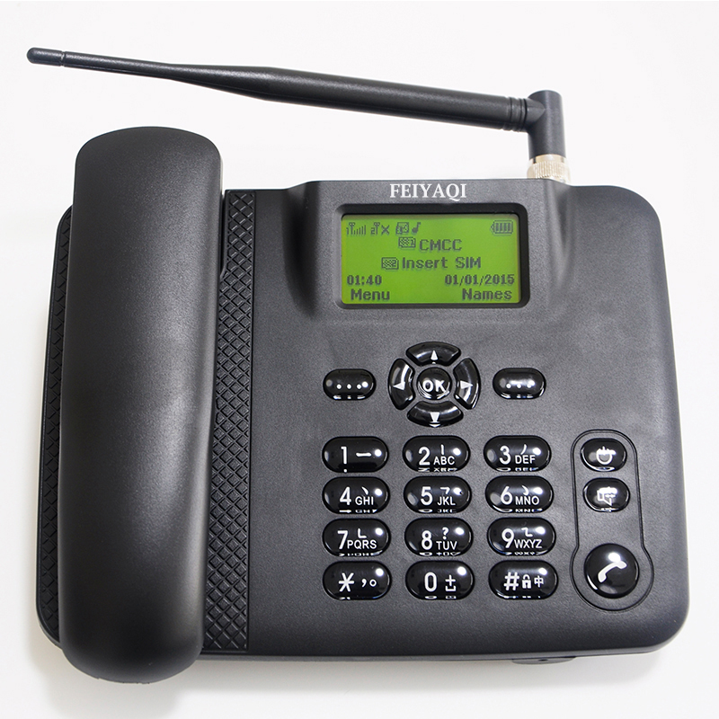 2G / 3G GSM WCDMA фиксированный беспроводной телефон с двумя SIM-картами и записывающим настольным беспроводным телефоном