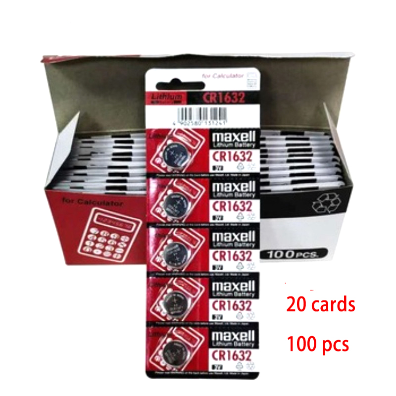 Maxell Cr2032 2016 2025 1632 1620 1616 1220 кнопочный аккумулятор 3 в кнопочный литиевый аккумулятор для автомобильного пульта дистанционного управления