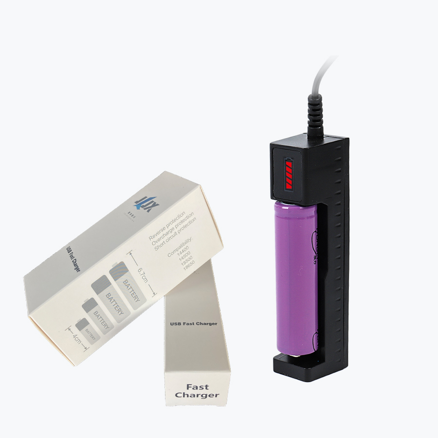 Multi-function USB2 slot lithium battery charger for 18650 lithium battery
