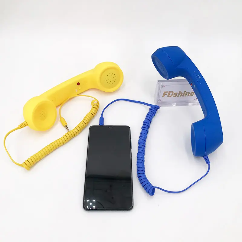 Classic Retro Phone Handset 3.5mm Jack Mini Mic Speaker Phone Call Receiver for comfortable call Telephone Headsets