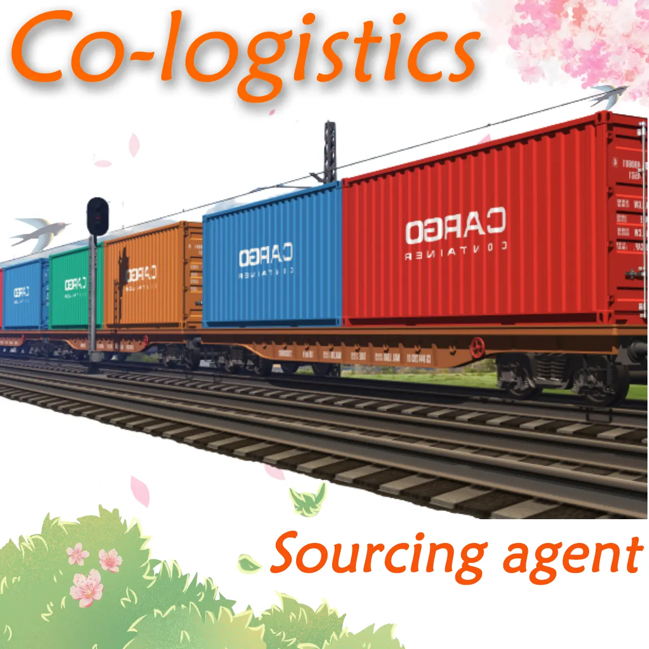 Third-party warehouse freigth forwarder Taobao shipping agent railway shipping agent from China to Roma Italy