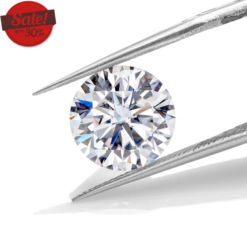Holycome Discount VVS1 D Color Moissanite Diamond 3-15mm 0.1-13 Carat Loose Moissanite Gemstone Beads Cuban Moissanite