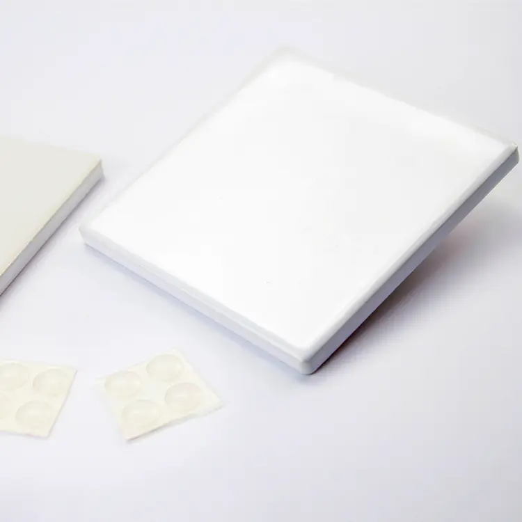 blank square ceramic coaster ceramic fridge magnet sublimation