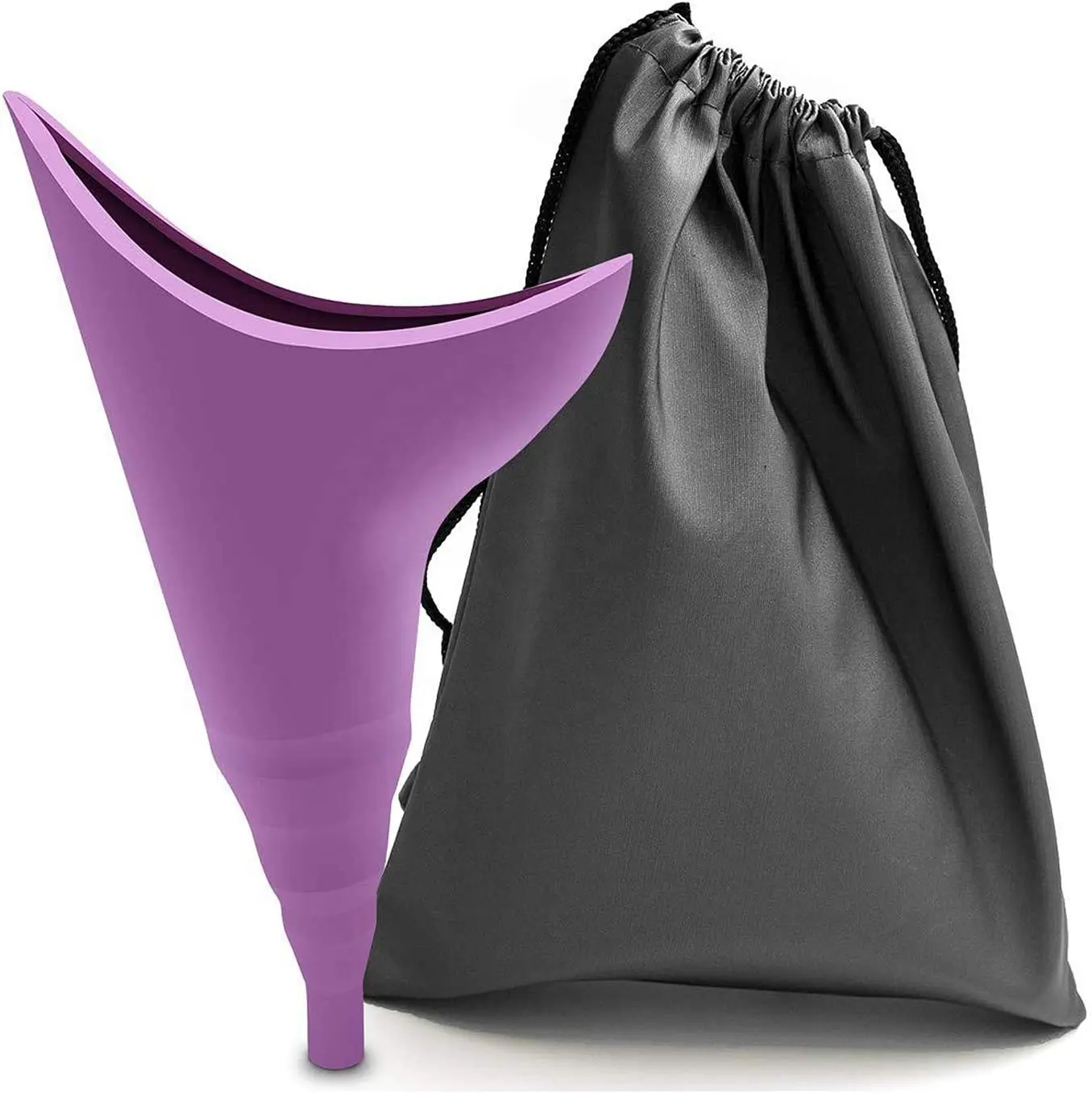 Female Urinal for Women Silicone Pee Funnel Allows Women to Pee Standing Up Reusable for car Outdoor Travel Camping without Tube
