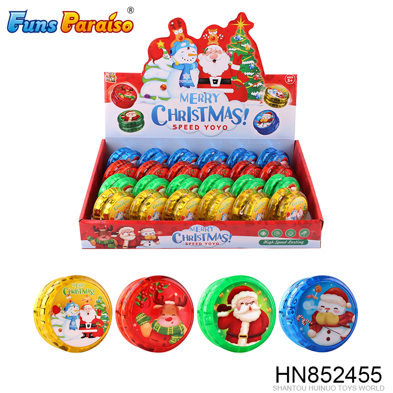 Customize promotional gift Christmas plastic LED yoyo toys HN852455