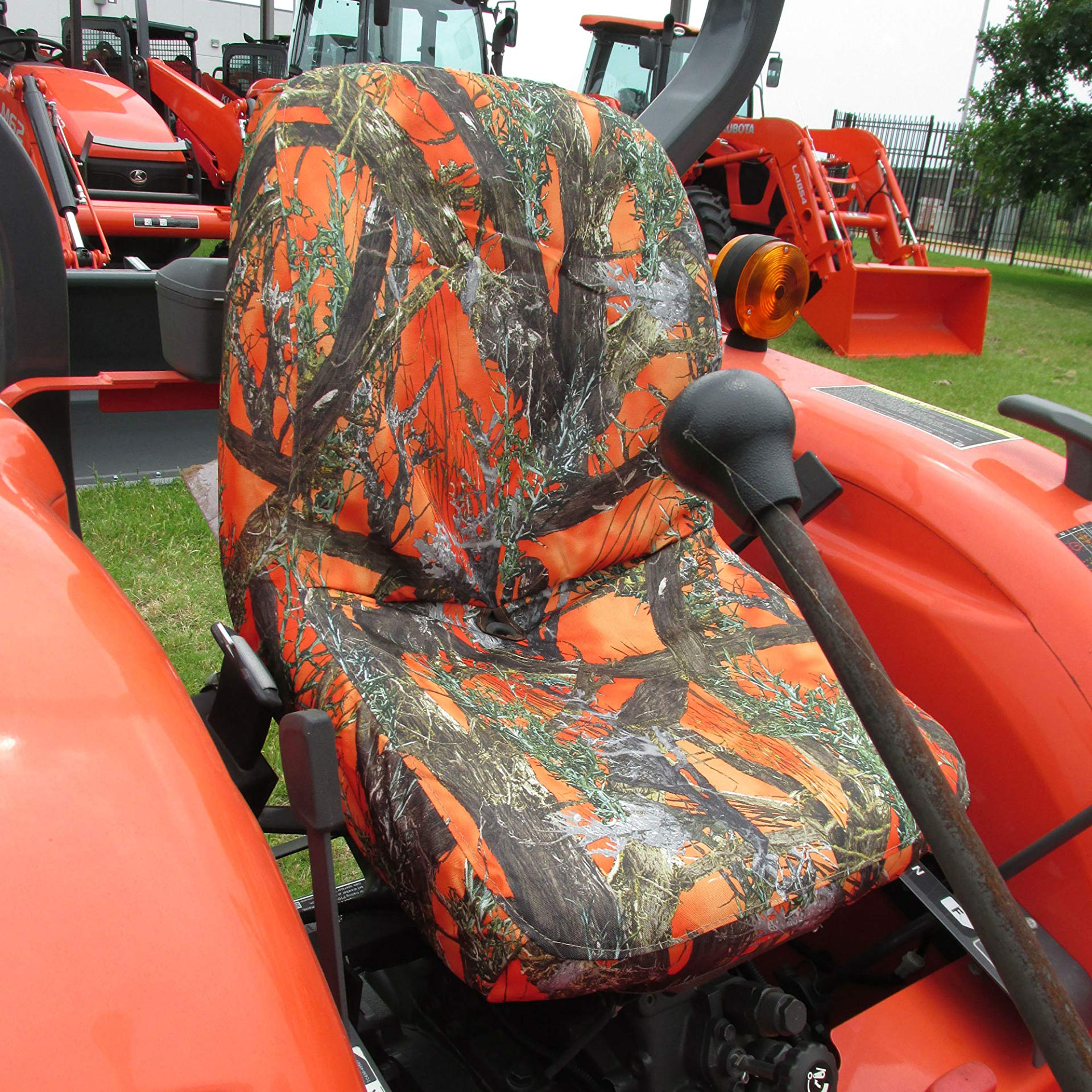 Газонокосилка трактор чехлов для Kubota L3301,L3901,L4701 в оранжевый Камуфляж Endura MC2 оранжевый