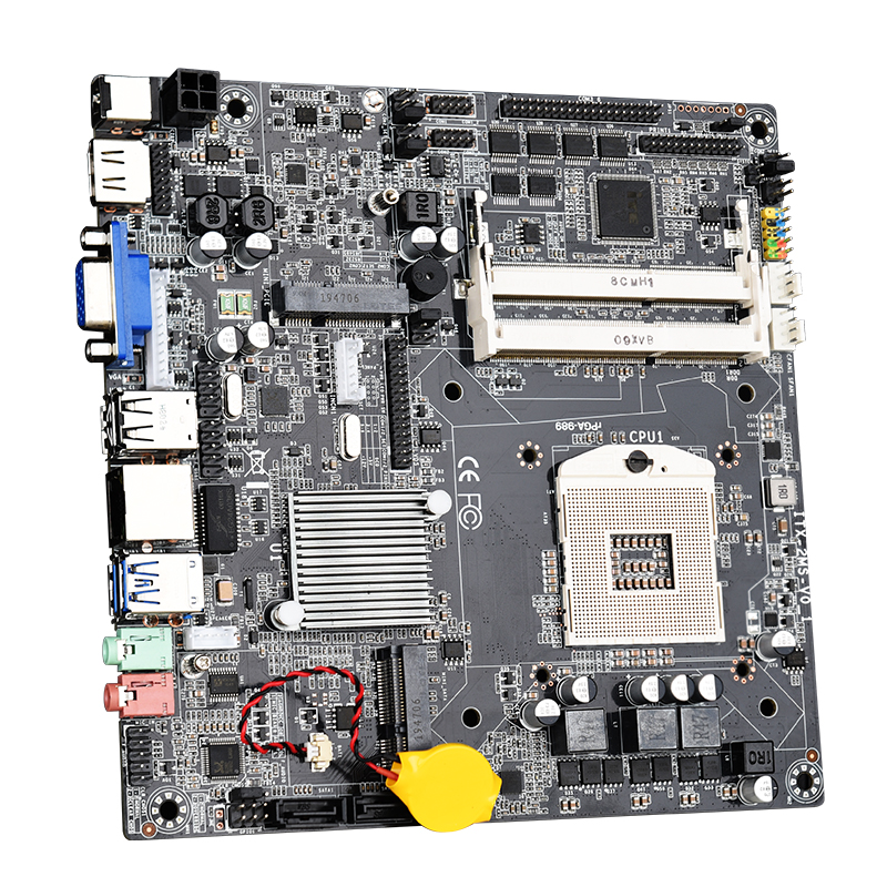 Материнская плата HM65 pga988 mini itx, 2 слота ddr3, поддержка 16 Гб
