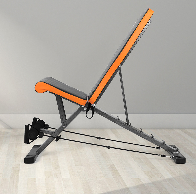Exercise Bench Adjustable Foldable Compact Workout Weight Bench Easy to Carry NO Assembly Needed Sit Up Board