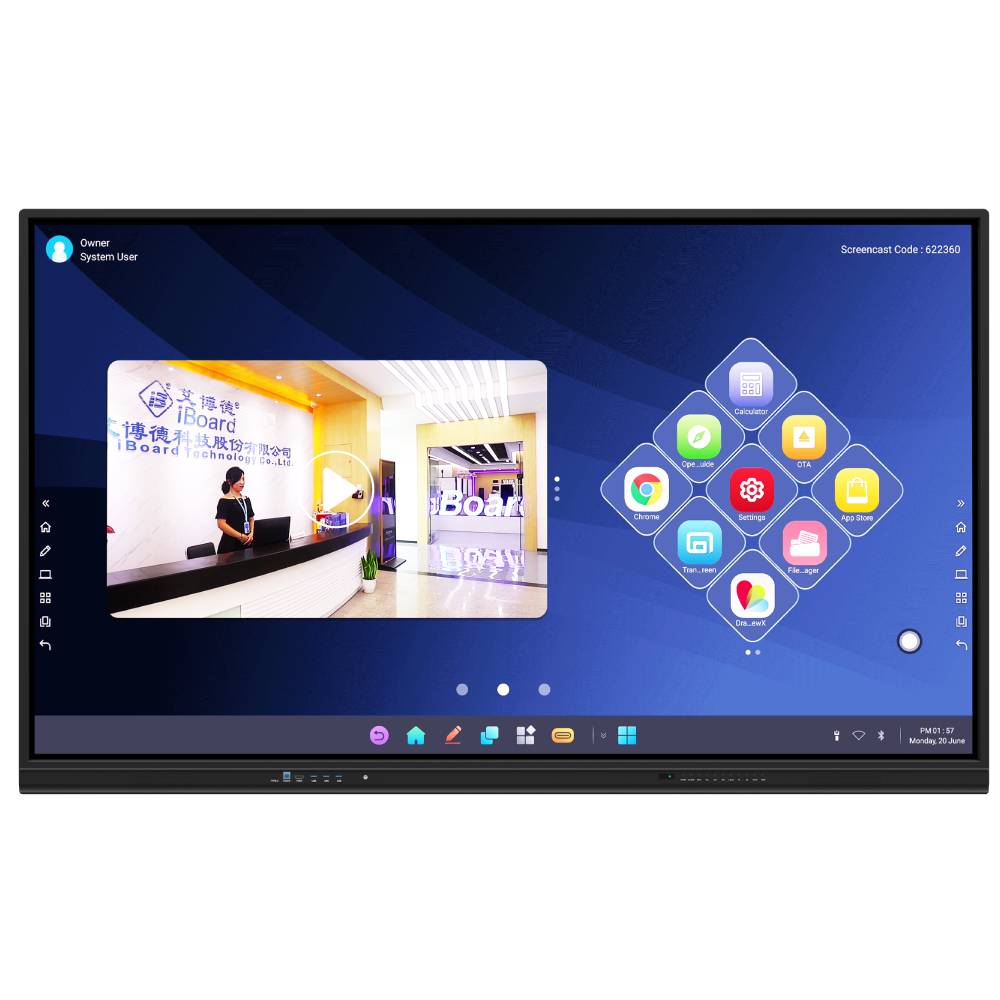 China factory Science Education Equipment 65 75 86 98 110 inch Teaching All-in-one Smart Whiteboard Electronic Teaching Board
