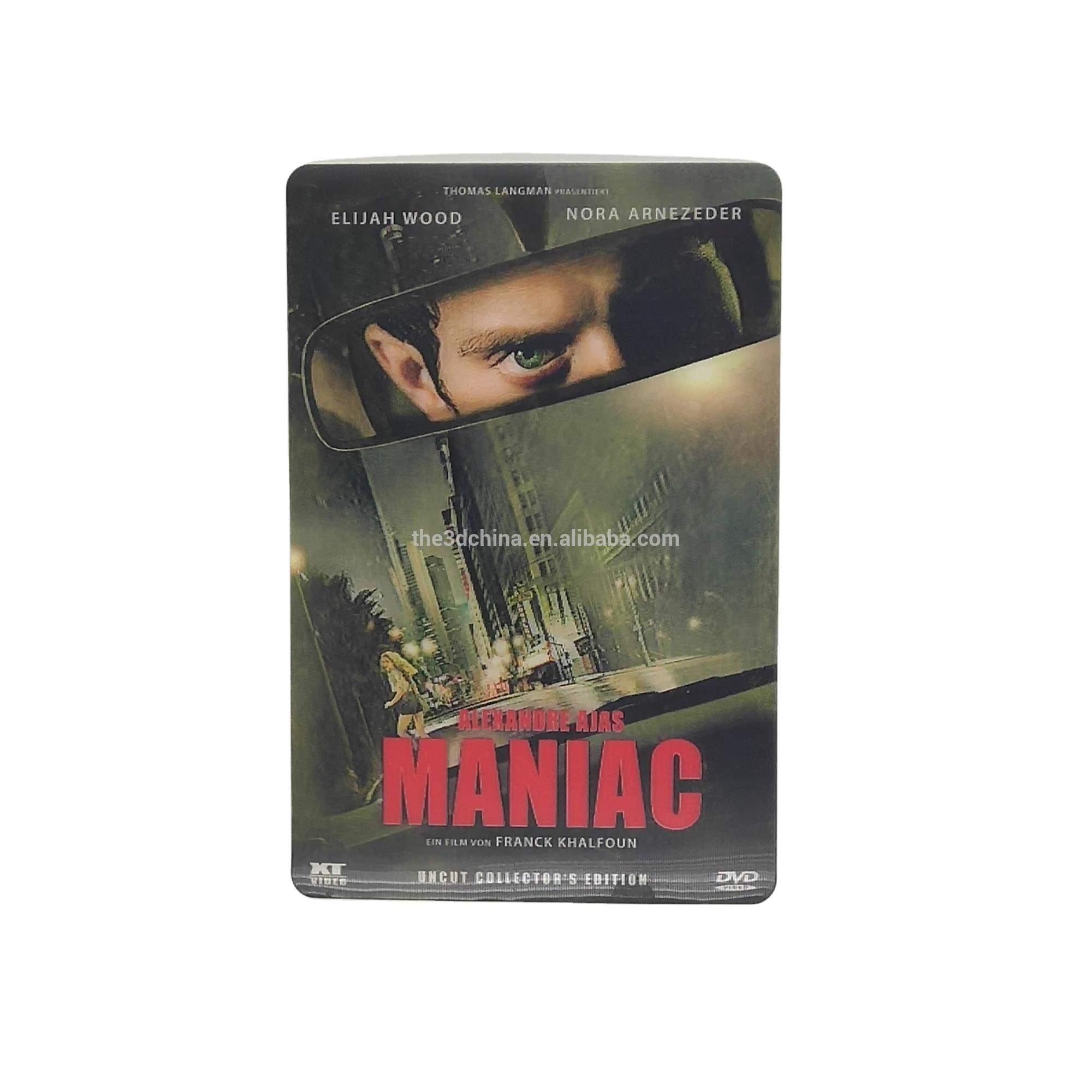 Lenticular печать 3D эффект CD крышка Lenticular DVD крышка с наклейкой