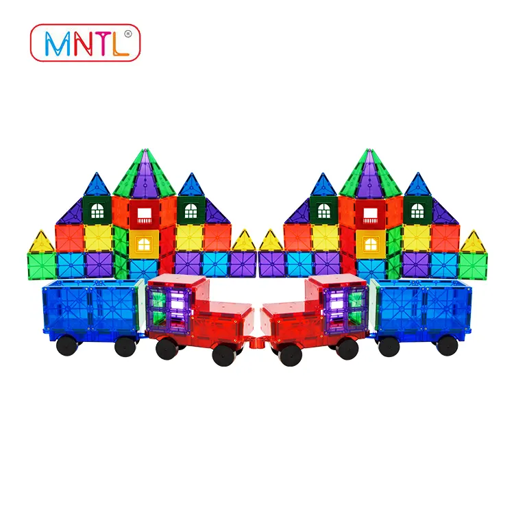 MNTL-оптовая продажа пластиковые магнитные игрушки строительные блоки обучения Развивающие игрушки комплект для малышей/детей