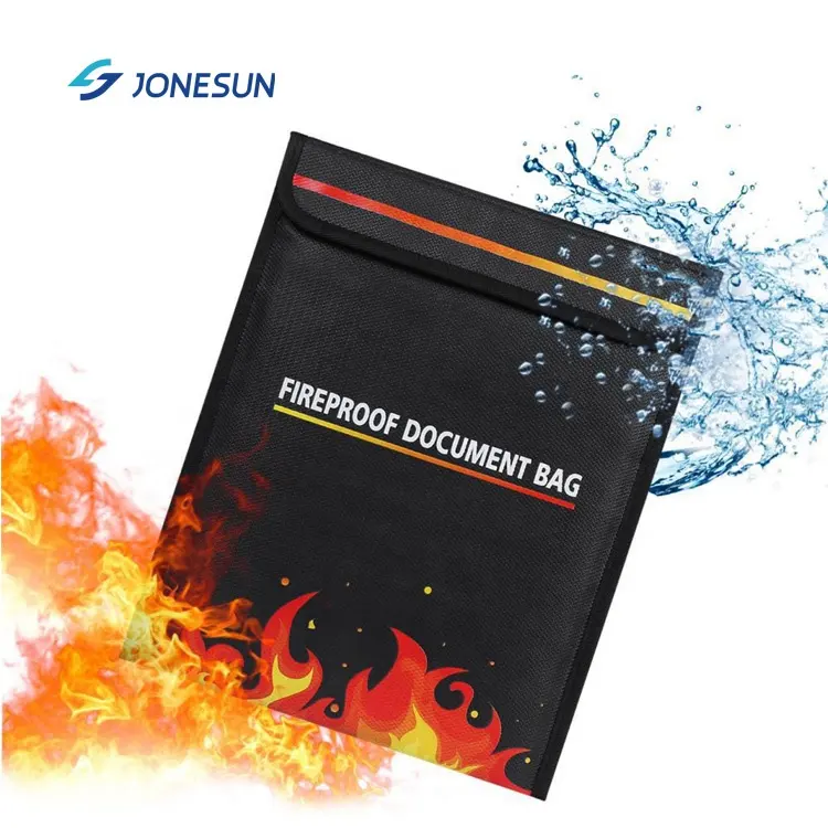 15 x 11 inch large battery money waterproof fireproof file folder document case bag for safe