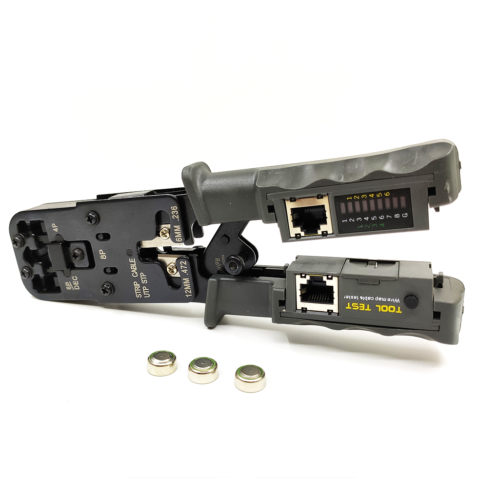 Rj12 rj11 rj9 сети резак провода обжимные плоскогубцы 4P 8P 6 тестер щипцы rj45 обжимной инструмент rj45 с lan Кабельный тестер