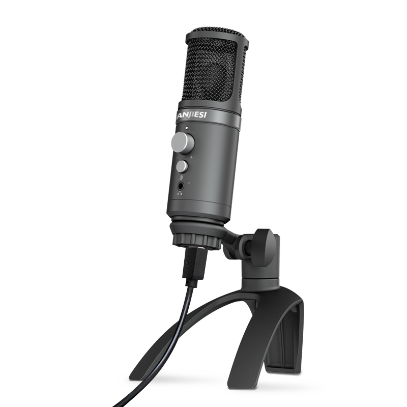 Конденсаторный USB игровой микрофон Настольный профессиональный студийный микрофон для записи для компьютера настольный микрофон Laptopusb