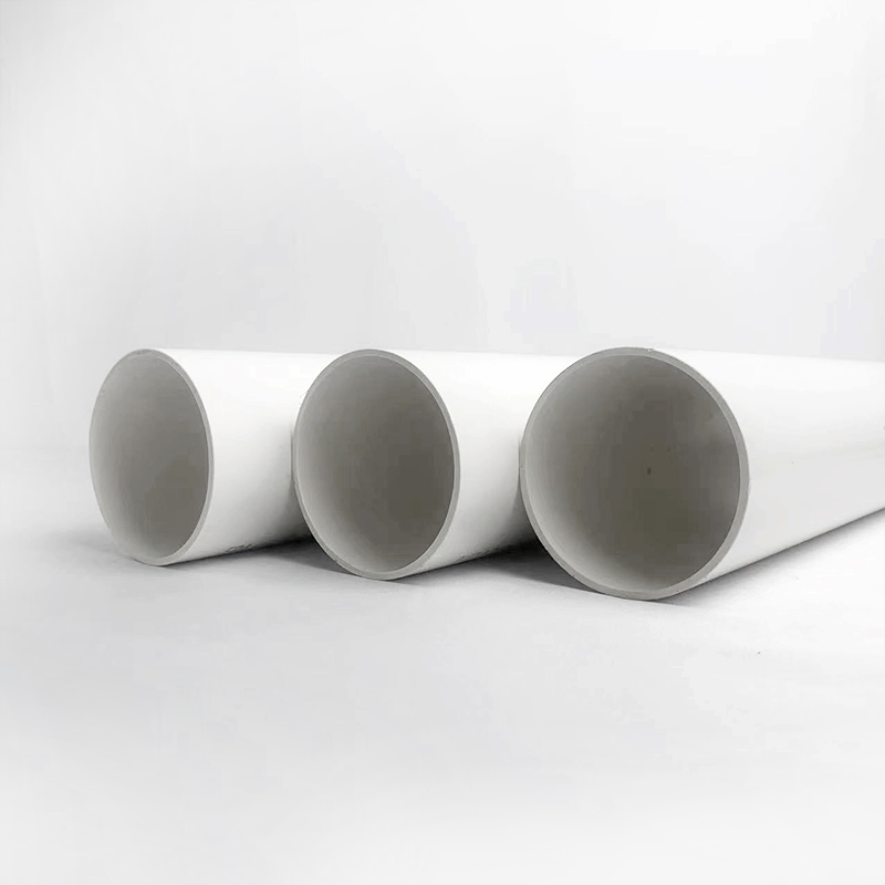 ASTM D1785/D2665 SCH40 80 PVC Sewer Drainage Pipe for Plumbing 100m Length with Socket Butt Fusion Connection Made PVC Material