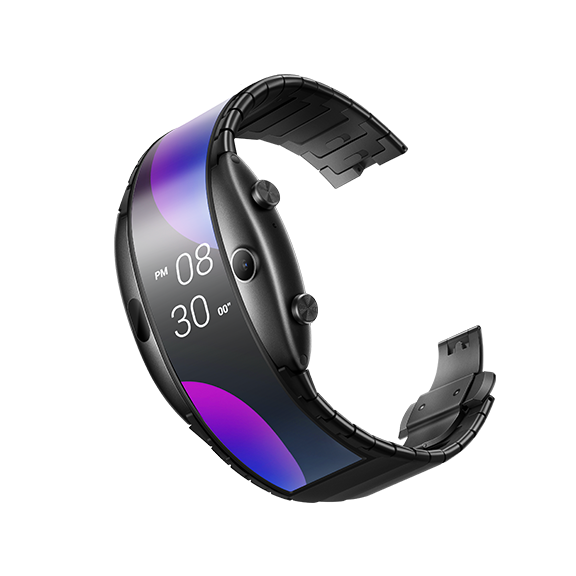 Новые Nubia ALPHA часы телефон 4,01 "Складной гибкий дисплей Спорт в режиме реального времени напоминание Сообщения Bluetooth Вызов Средний воздух жесты