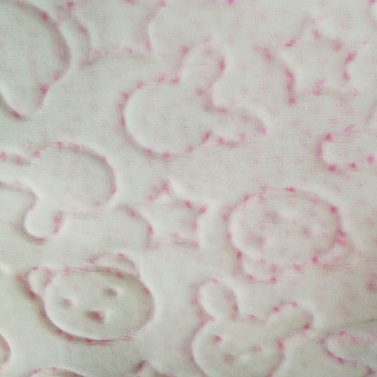 100% polyester minky flannel fabric for blanket 3D sheared flannel fleece fabric