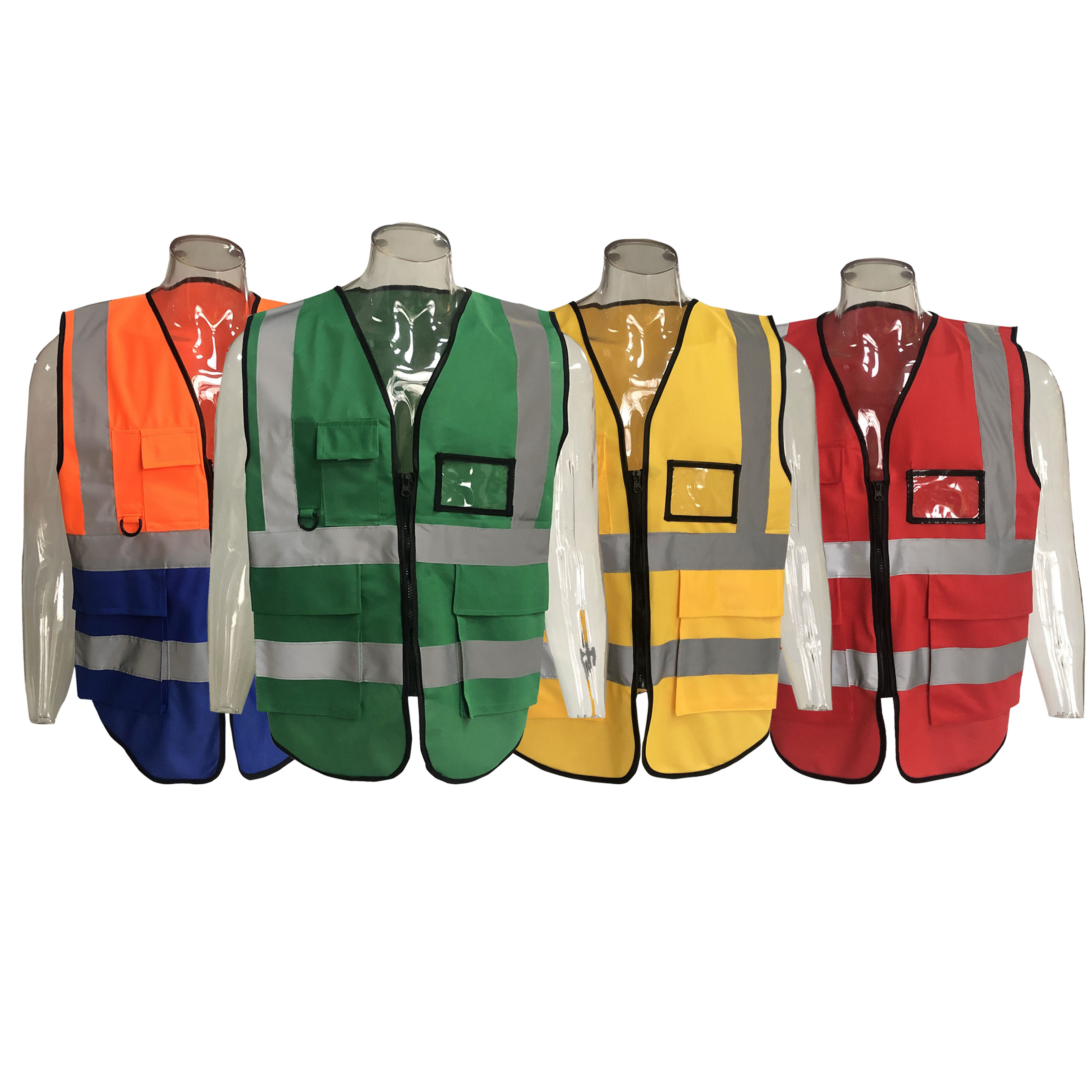 100% polyester tricot mesh class 2 hi vis reflective tape china blue safety vests