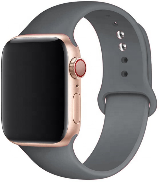 Ремешок силиконовый для наручных часов Apple Watch Series 6/5/4/3/2/1, 38 мм 42 мм