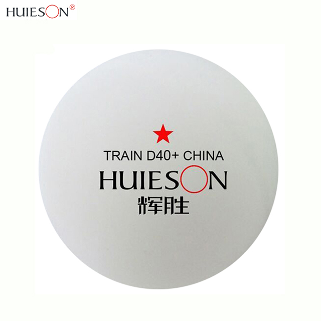 HUIESON 100 шт./пакет оптовая продажа OEM печать логотипа на заказ дешевые новые материалы ABS 1 звезда тренировка пинг-понг мяч для настольного тенниса