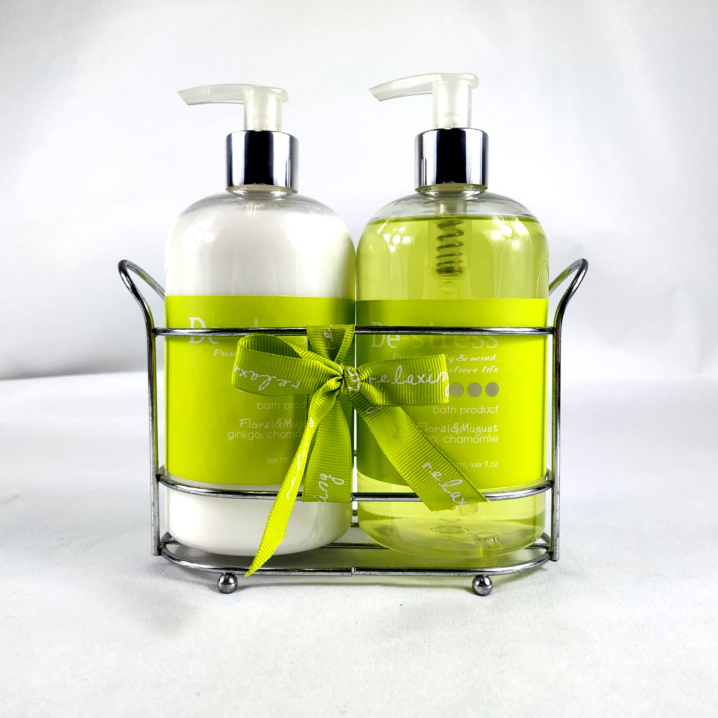 Wholesale Price Pricate Label Green Portable Sauna Shower Body Set