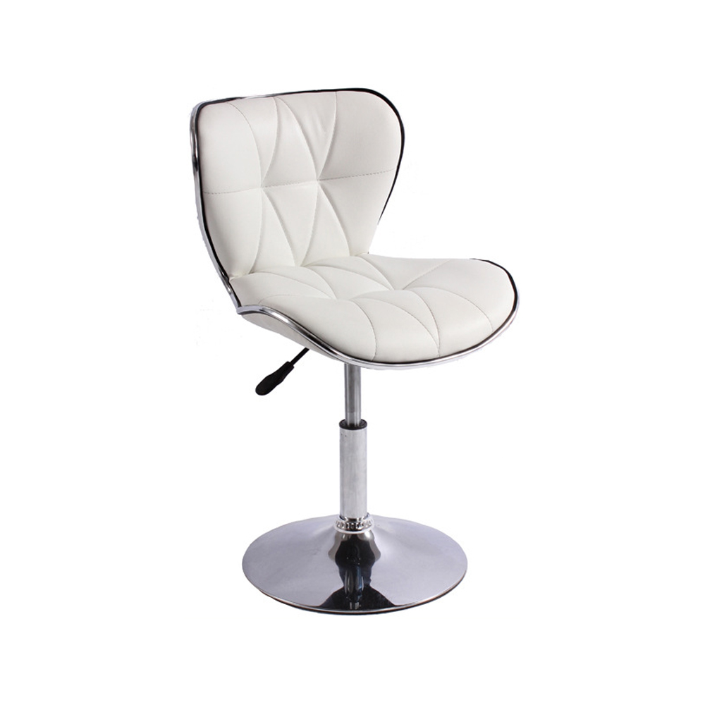 Factory Direct Sale Modern White Metal Chrome Bar style Bar Stool Chairs